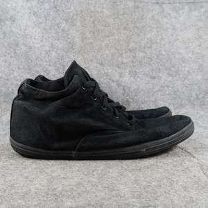 AJ Valenci Shoes Womens 11 Casual Sneaker Leather High Top Black Lace Up Trainer